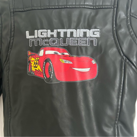 Disney Pixar Fake Leather Cars Racing Jacket for Kids Lightly Insulated - Picture 4 of 10